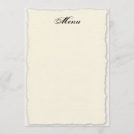 Plantilla de menú del Boda del borde de la falsa d
