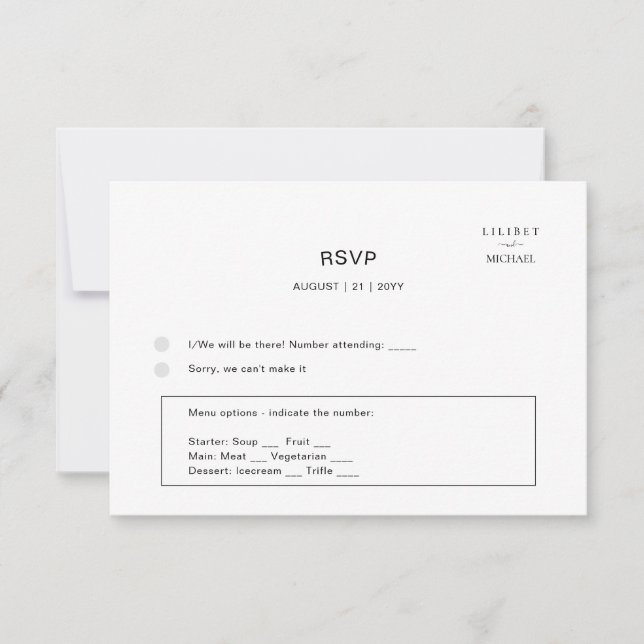 PLANTILLA DE MENÚ personalizado RSVP - AGREGAR COL (Anverso)