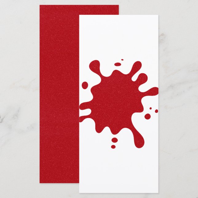 Plantilla de menú Splash Rojo de Tomate Personaliz (Anverso / Reverso)