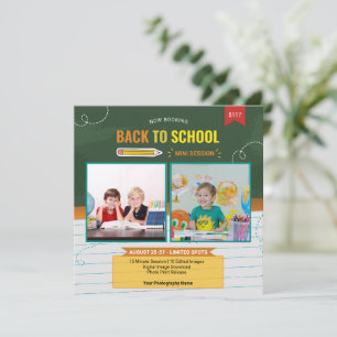 Plantilla de mini sesión de vuelta al cole