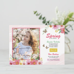 Plantilla de Minisesión de Fotografía de Primavera