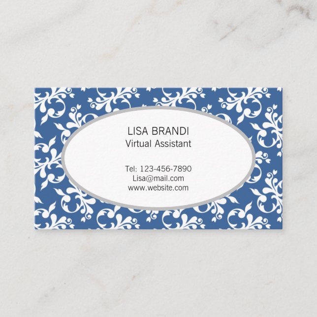 Plantilla de modelo floral decorativa Tarjeta de p (Anverso)