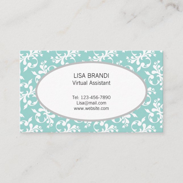 Plantilla de modelo floral decorativa Tarjeta de p (Anverso)