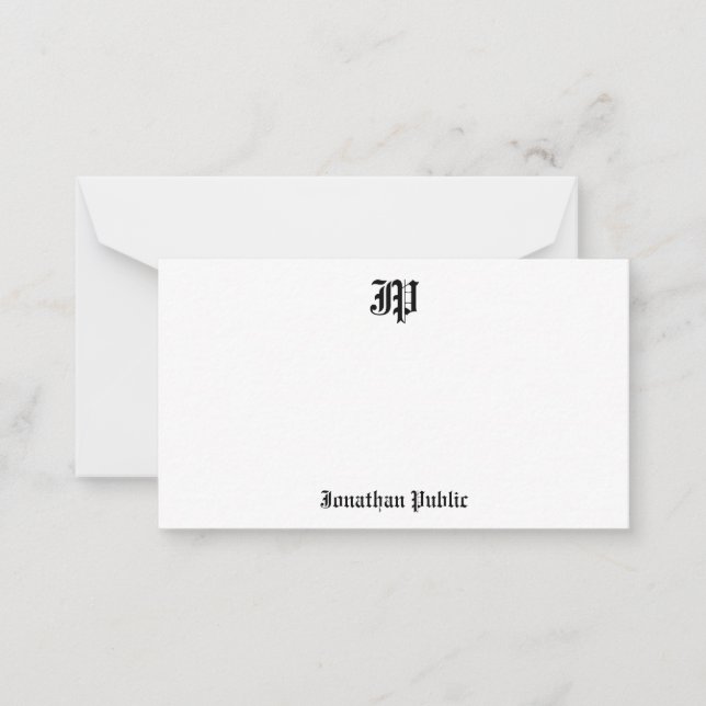 Plantilla de Monograma caligrafiado de texto antig (Anverso)