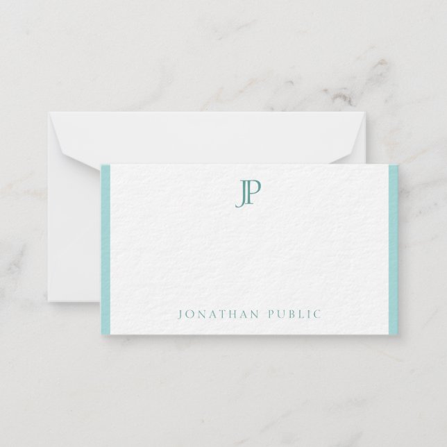 Plantilla de monograma creativo Minimalista modern (Anverso)
