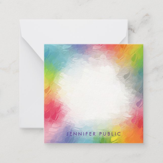 Plantilla de Monograma de Guión Colorido Personali (Anverso)