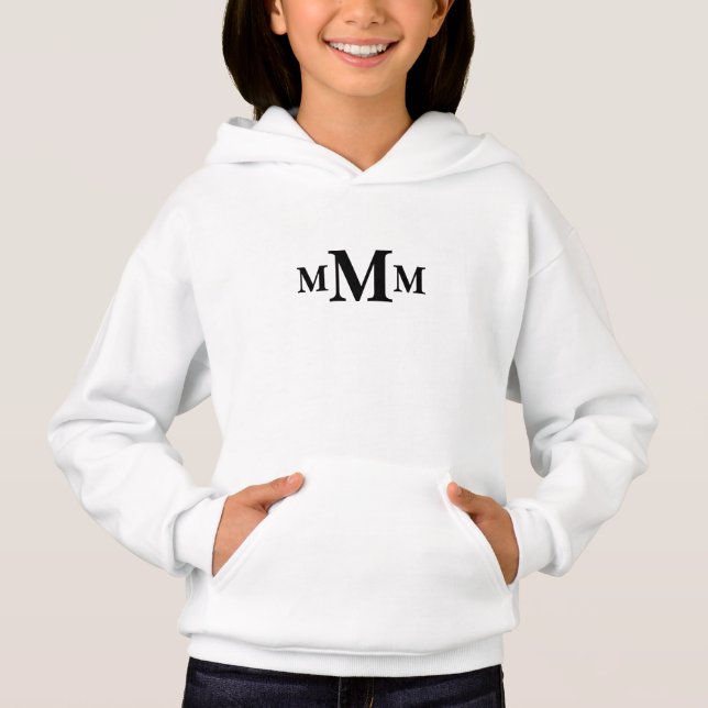 Plantilla de monograma de letra personalizada "M" (Anverso)