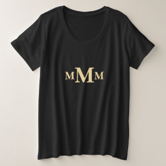 Plantilla de monograma de letra personalizada "M"