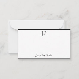 Plantilla de monograma de script de escritura a ma