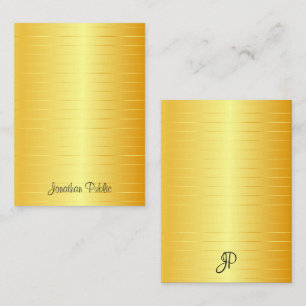 Plantilla de Monograma Elegante de Oro Caligrafiad