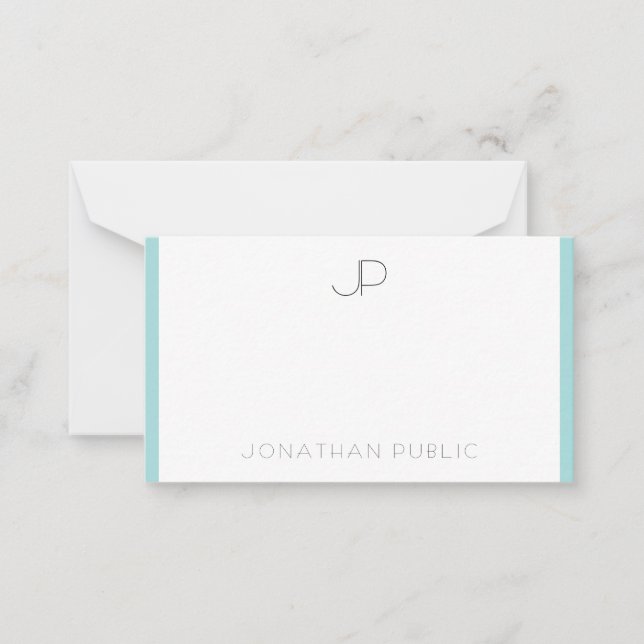 Plantilla De Monograma Elegante Minimalista (Anverso)