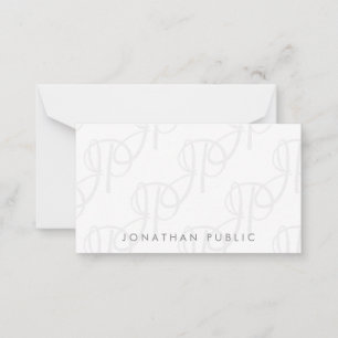 Plantilla de monograma simple caligrafiada Minimal