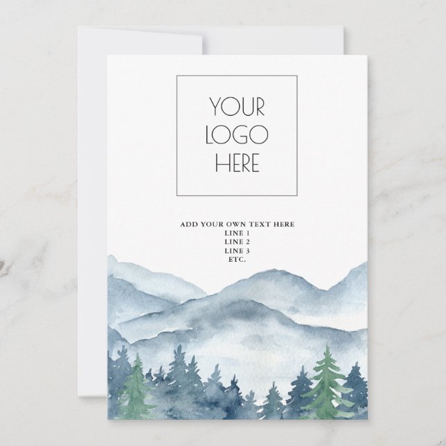 Plantilla de Montañas de Aventura Forestal (Anverso)