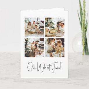 Plantilla de Navidad ¡Qué Diversión con 4 Fotos