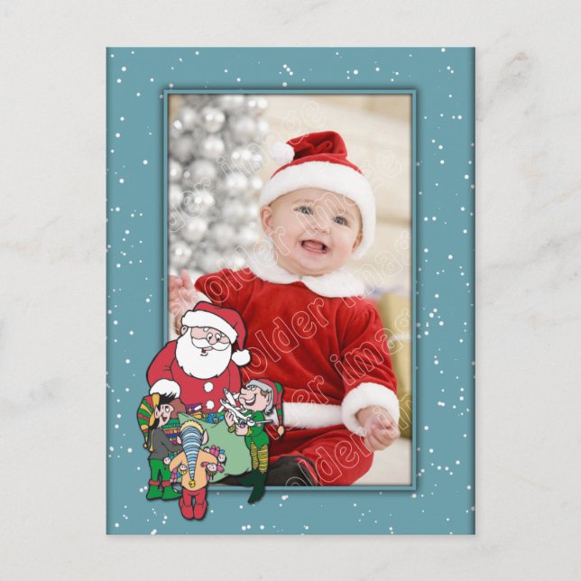 Plantilla de navidades con Santa y Elf (Anverso)