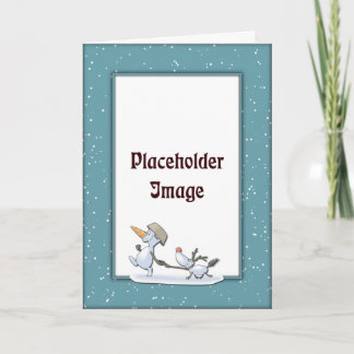 Plantilla de navidades con Snowman