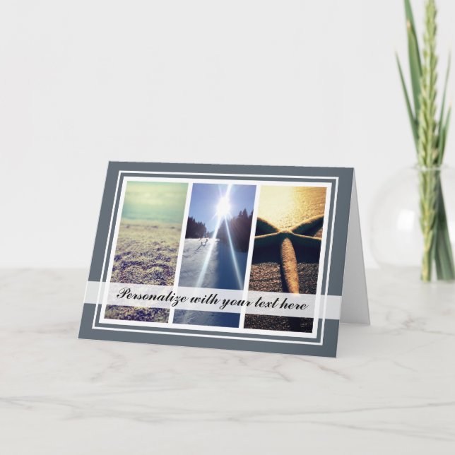 plantilla de Navidades de collage de fotos de pers (Anverso)