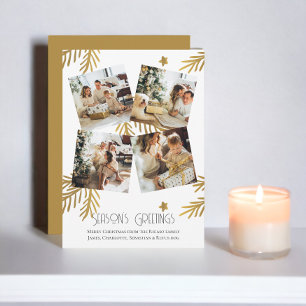 Plantilla de Navidades de saludos de la temporada