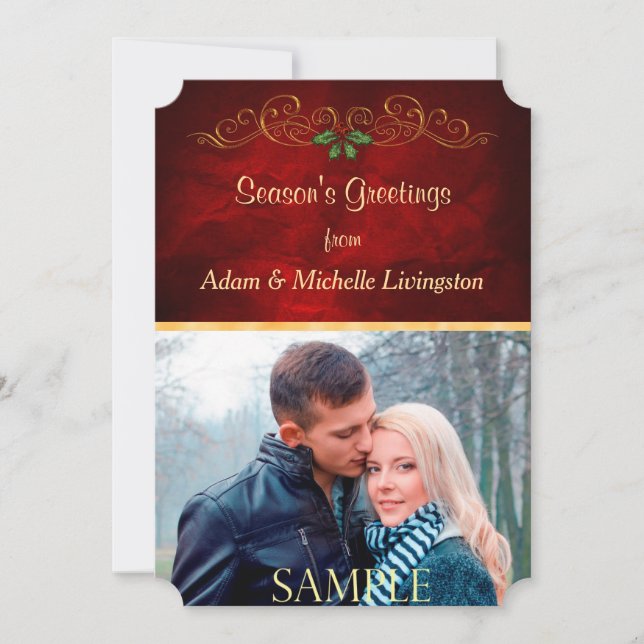 Plantilla de Navidades elegantes con desplazamient (Anverso)