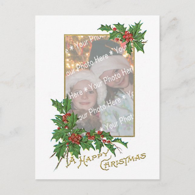 Plantilla de Navidades felices de imagen adicional (Anverso)