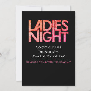 Plantilla de Noche de Damas