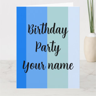Plantilla de nombre de fiesta de cumpleaños