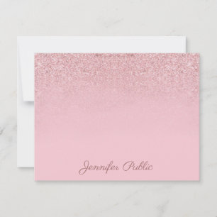 Plantilla de nombre de guión de mano de Rosa elega