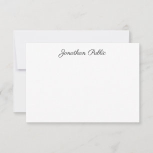 Plantilla de nombre de guión elegante y moderno de