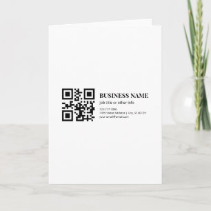 Plantilla de nombre de negocio de código QR person