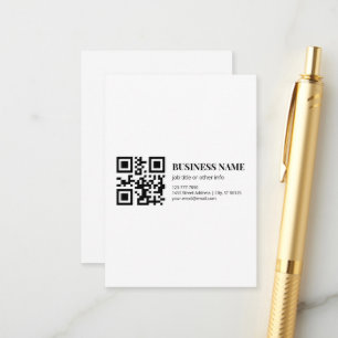 Plantilla de nombre de negocio de código QR person