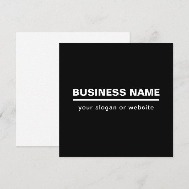 Plantilla de nombre de negocio moderno en negrita  (Anverso / Reverso)
