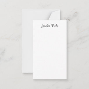 Plantilla de nombre de script caligrafiado moderna