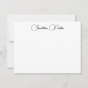 Plantilla de nombre de script de tipografía elegan