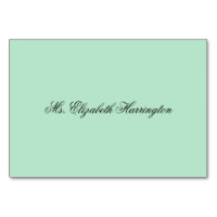 Plantilla de nombres de tarjetas Lucite Green Plac