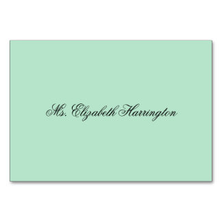 Plantilla de nombres de tarjetas Lucite Green Plac