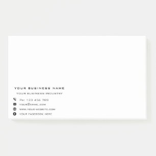Plantilla de notas del Post-it® de texto de empres