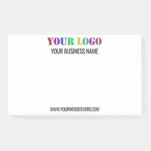 Plantilla de notas Post-it® del logotipo de la com