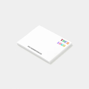 Plantilla de notas Post-it® del logotipo de la emp