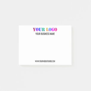 Plantilla de notas Post-it® del logotipo de la emp