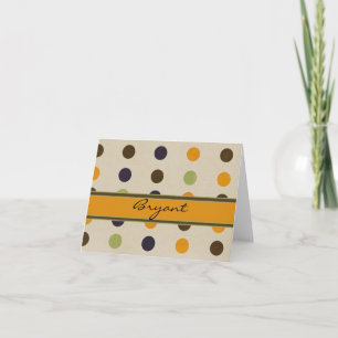 PLANTILLA DE NOTECARDS PERSONALIZADOS DE POLKA DOT
