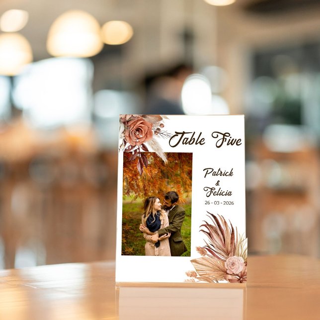 Plantilla de número de tabla de fotos de Boda de c (Subido por el creador)