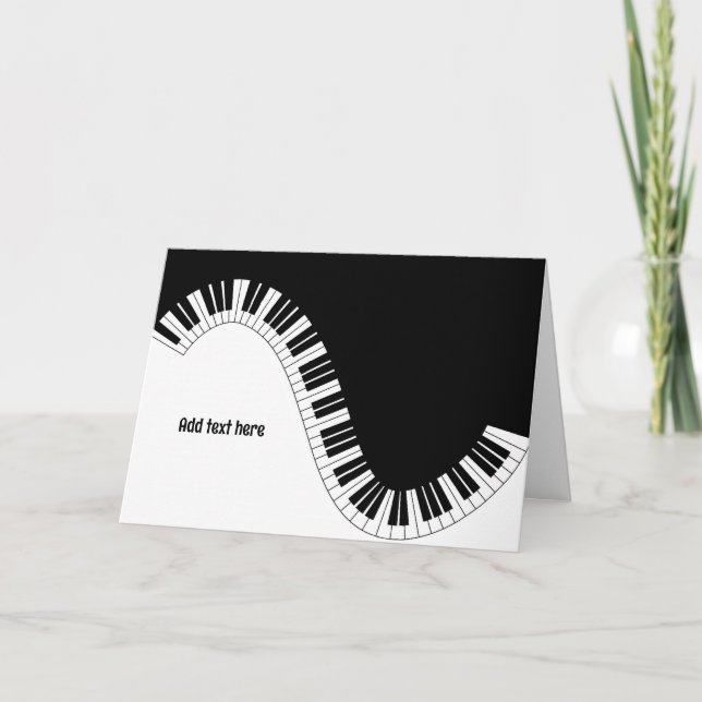 PLANTILLA de ondas de teclado de piano (Anverso)