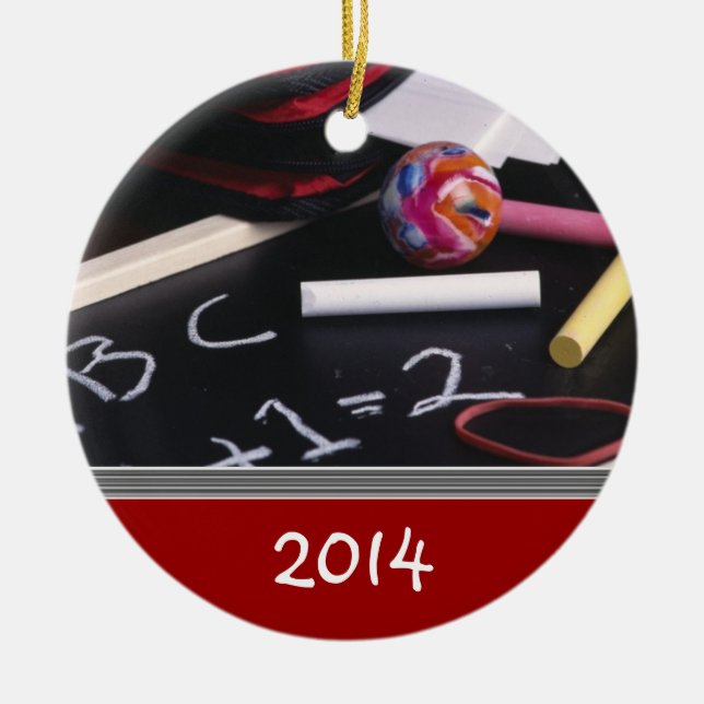 Plantilla De Ornamento De Navidad Del PROFESOR (Frente)