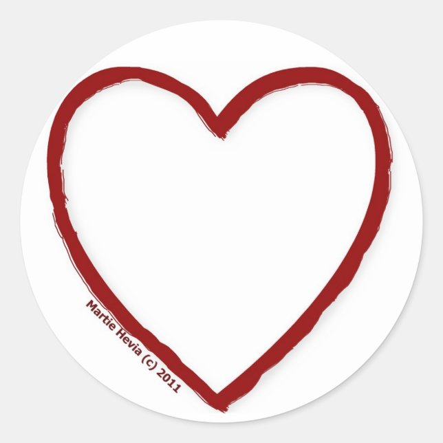 Plantilla de Pegatina de amor y odio (Anverso)