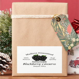 Plantilla de pegatina de Blackberry Jelly Conserve
