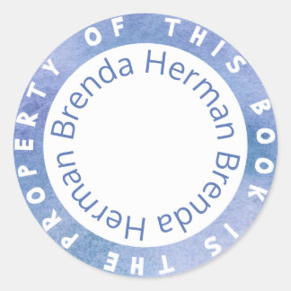 Plantilla de pegatina "Este Libro Es Propiedad De"