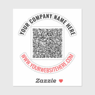 Plantilla de Pegatina profesional de código QR de 