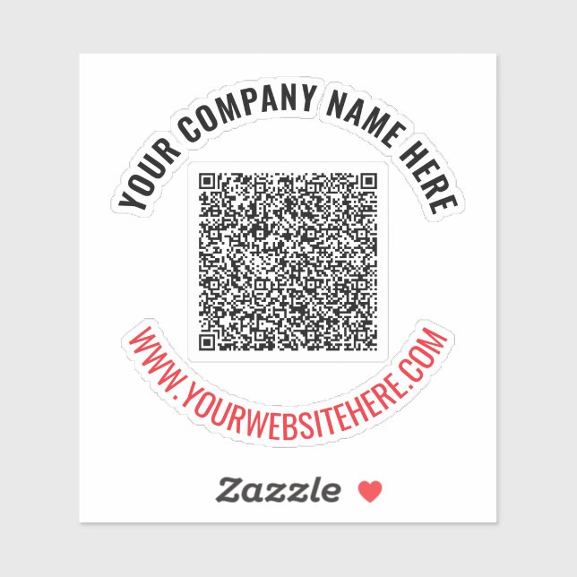 Plantilla de Pegatina profesional de código QR de  (Hoja)