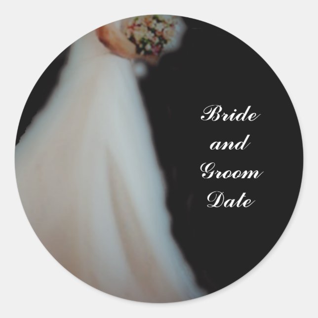 Plantilla de Pegatinas de Sello para sobres boda (Anverso)