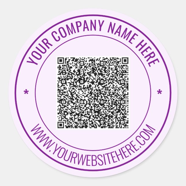 Plantilla de Pegatinas de texto de código QR Perso (Anverso)